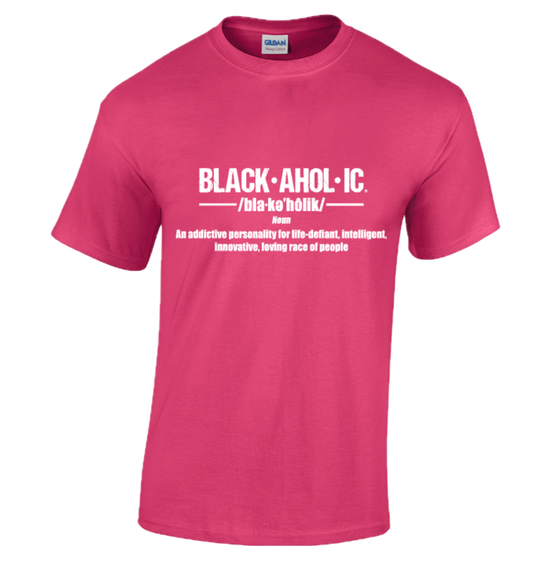 BLACKAHOLIC DEFINITION TEE HELICONIA (WHT)