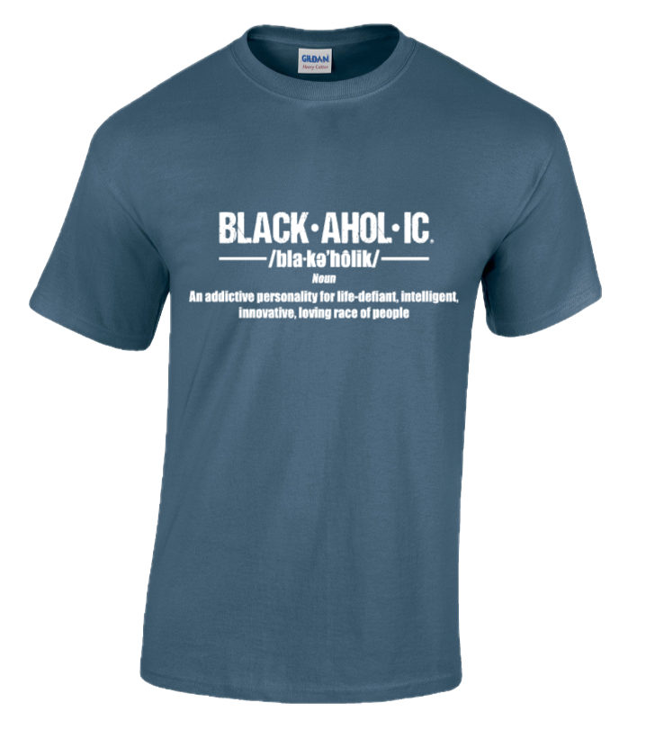 BLACKAHOLIC DEFINITION TEE INDIGO BLUE (WHT)