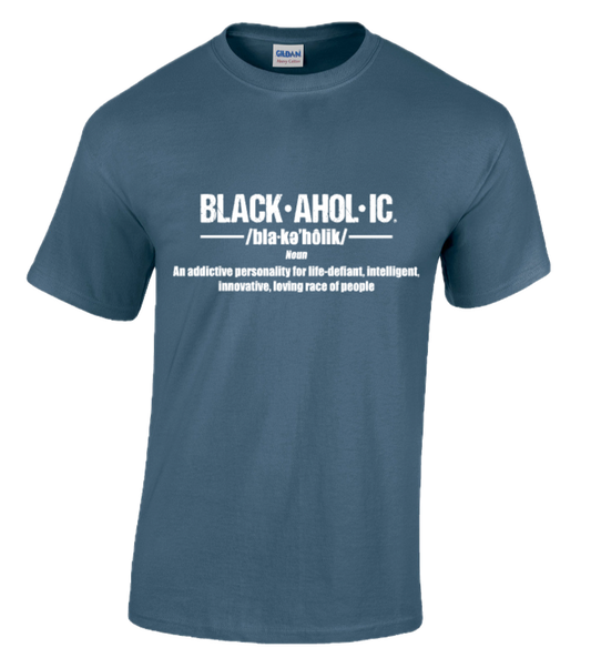 BLACKAHOLIC DEFINITION TEE INDIGO BLUE (WHT)