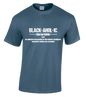 BLACKAHOLIC DEFINITION TEE INDIGO BLUE (WHT)