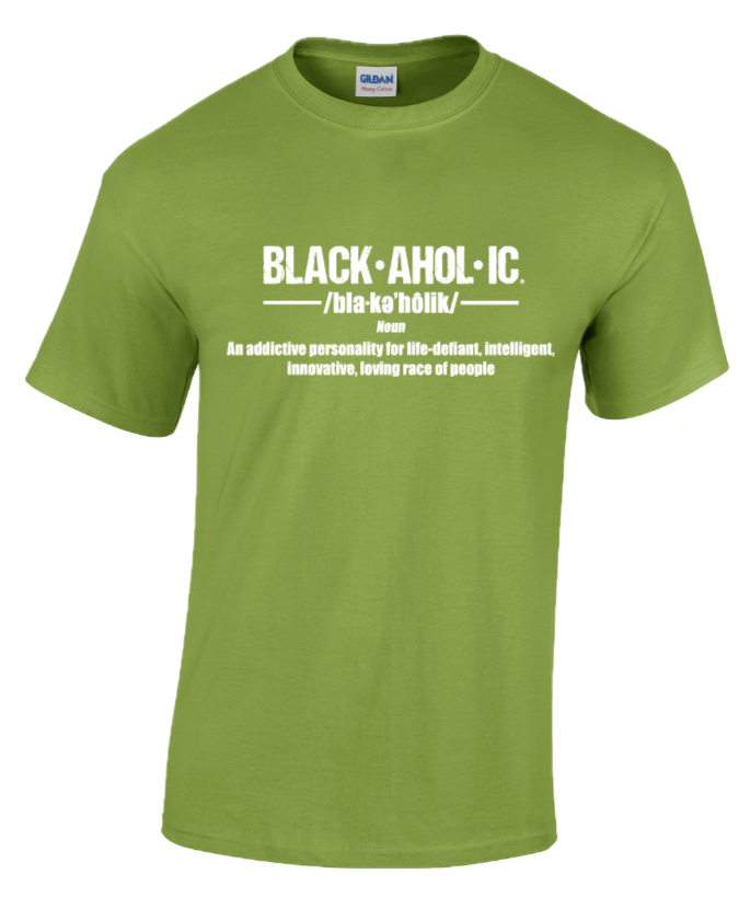 BLACKAHOLIC DEFINITION TEE KIWI (WHT)