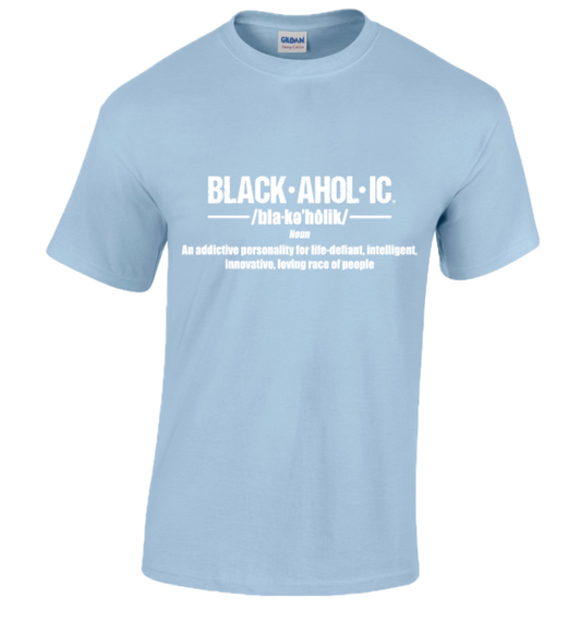 BLACKAHOLIC DEFINITION TEE LIGHT BLUE (WHT)