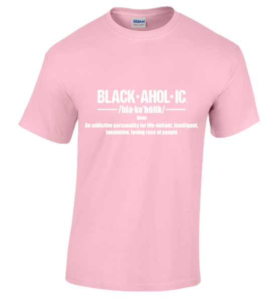 BLACKAHOLIC DEFINITION TEE LIGHT PINK (WHT)