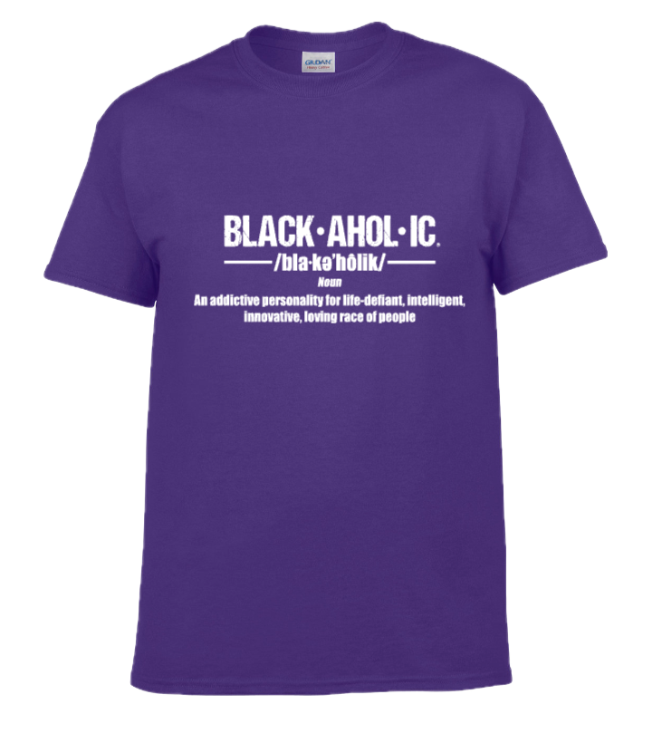 BLACKAHOLIC DEFINITION TEE LILAC  (WHT)