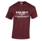 BLACKAHOLIC DEFINITION TEE MAROON (WHT)