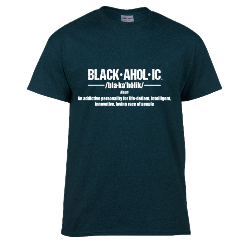 BLACKAHOLIC DEFINITION TEE MIDNIGHT (WHT)
