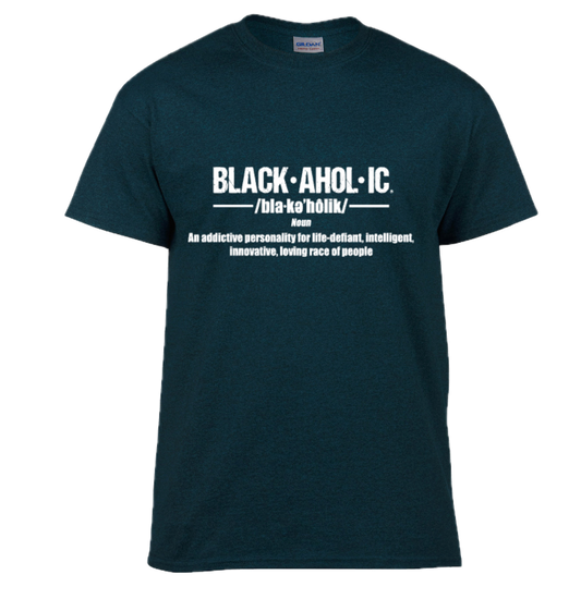 BLACKAHOLIC DEFINITION TEE MIDNIGHT (WHT)