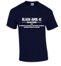 BLACKAHOLIC DEFINITION TEE NAVY (WHT)
