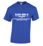 BLACKAHOLIC DEFINITION TEE NEON BLUE (WHT)