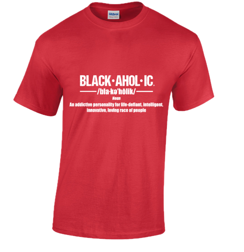 BLACKAHOLIC DEFINITION TEE RED (WHT)