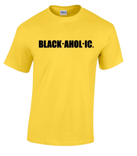 Blackaholic T-Shirt Adult Yellow (BLK)
