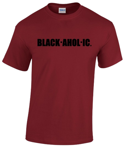 Blackaholic T-Shirt Adult Garnet (BLK)