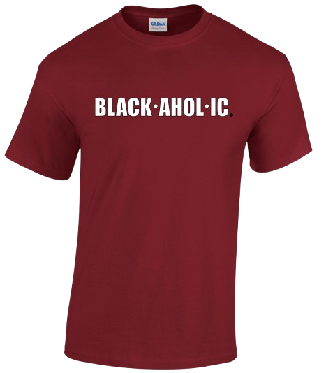 Blackaholic T-Shirt Adult Garnet (WHI)