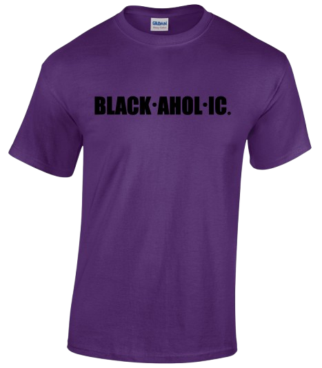 Blackaholic T-Shirt Adult Purple (BLK)