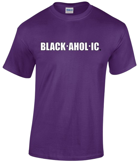 Blackaholic T-Shirt Adult Purple (WHT)